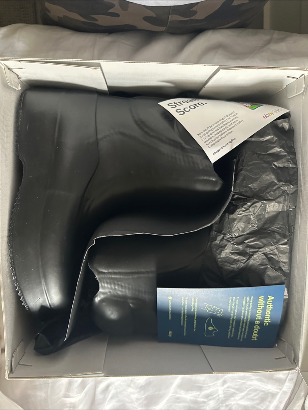 Men's Yeezy’s Black Waterproof Slip-On Rain & Snow Boots - Unbranded